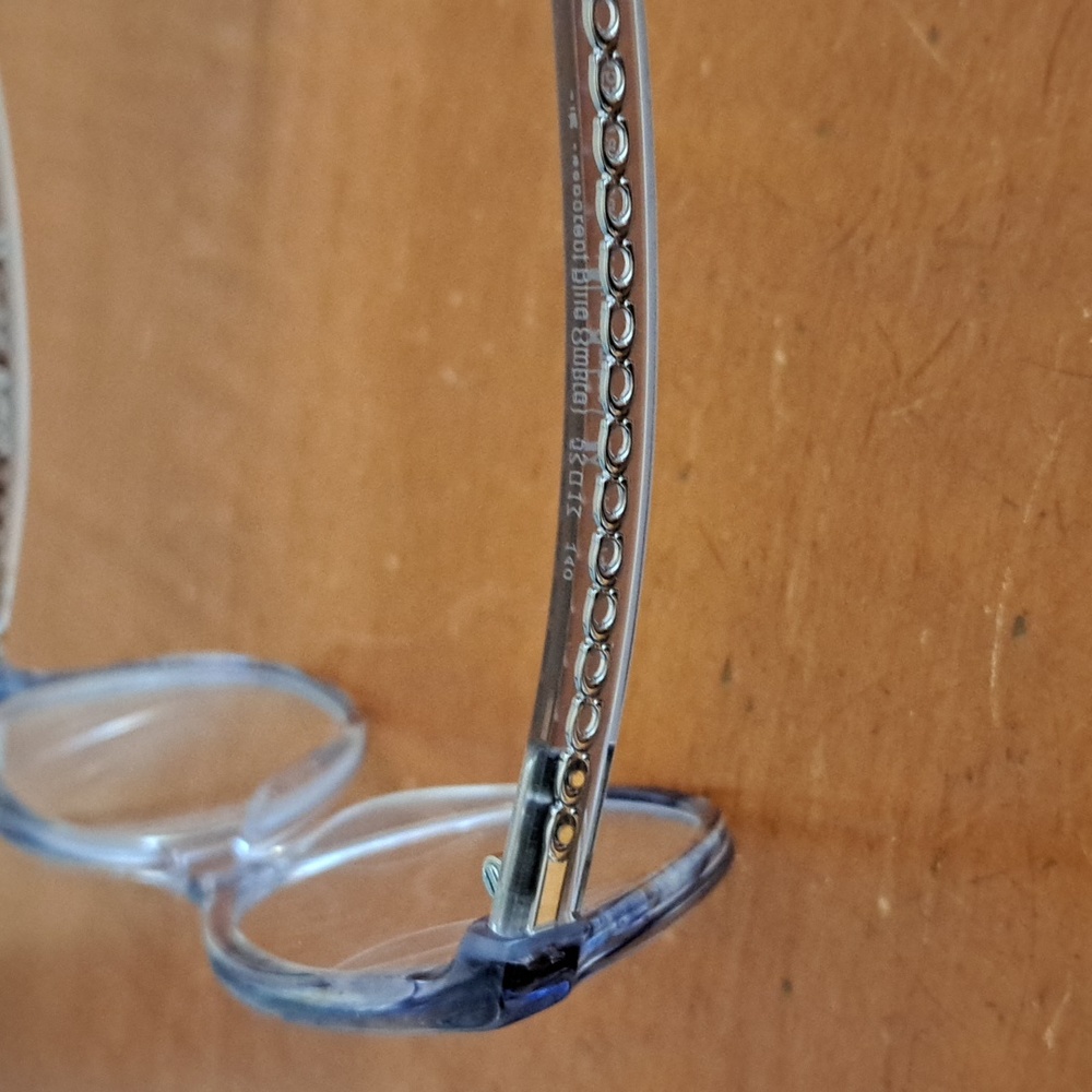 Coach Clear Blue Frame Glasses - Picture 2 of 5